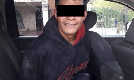 Fue detenido en el municipio de Asientos presunto ladrón domiciliario
