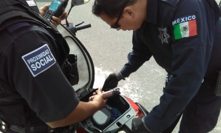 Motociclista en posesión de droga, fue detenido en el puesto de seguridad policial los Cuervos