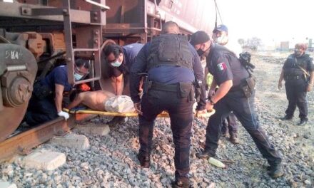 ¡Drogado peatón murió atropellado por el tren en Aguascalientes!