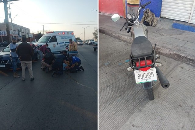 ¡Tras ser atropellada por un motociclista murió una mujer en Aguascalientes!