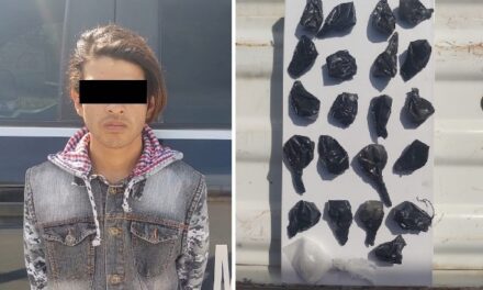 ¡Presunto distribuidor de droga fue detenido con 22 envoltorios de “crystal”!