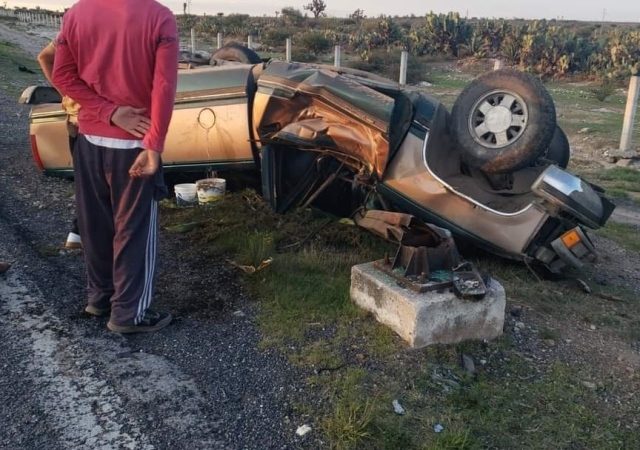 ¡Tras accidente en Pinos comerciante originario de Aguascalientes se mató!