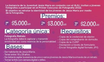 ¡Invitan a jóvenes a participar en concurso de fotografía en Jesús María!